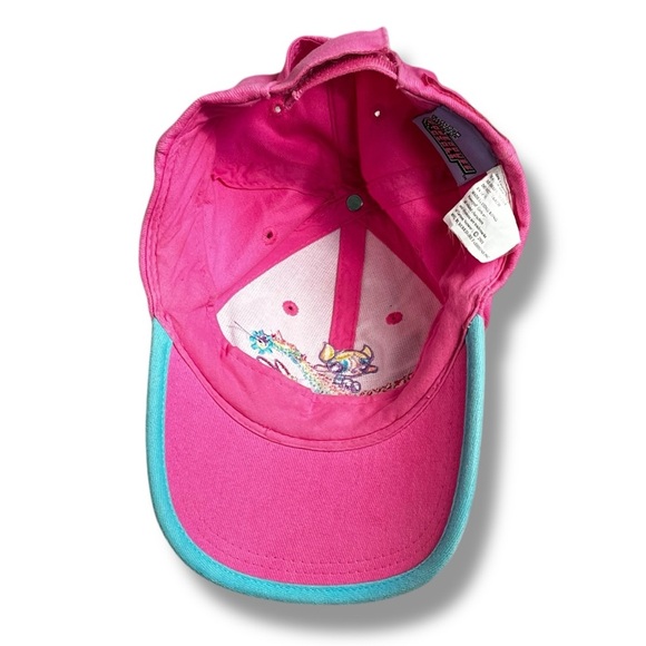 Vintage Power Puff Girls Baseball Hat Embroidered Rainbow Pink Cartoon Network - Picture 9 of 9